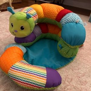 Prop a pillar tummy time & seated support caterpillar